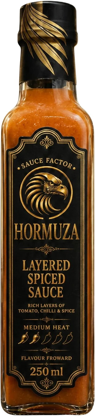 HORMUZA Layered Spiced Tomato Sauce bottle