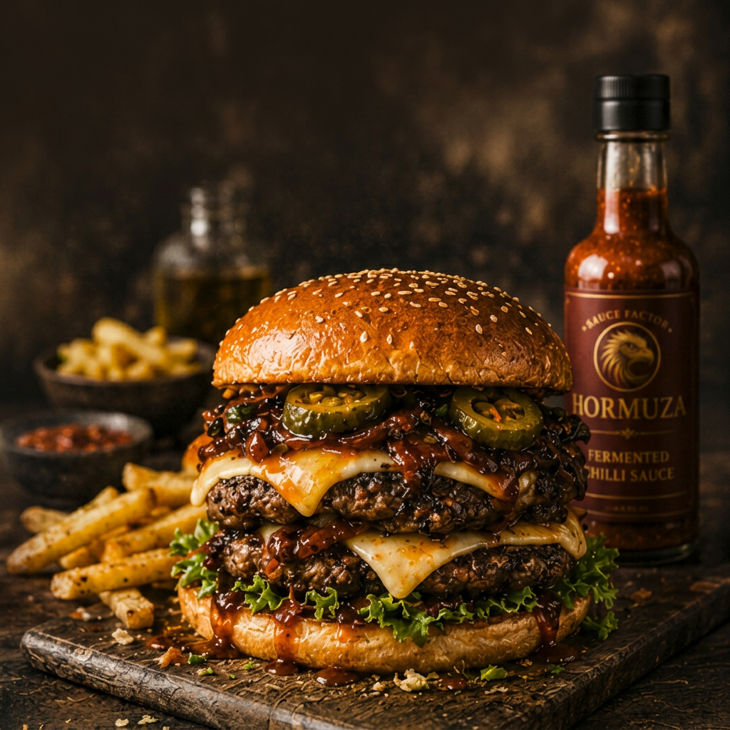 HORMUZA tomato sauce burger